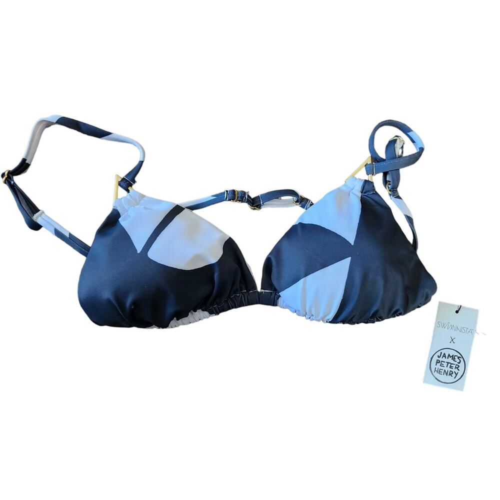 Swiminista x James Peter Henry Le peer Print Swimsuit Top‎ Size XL NEW